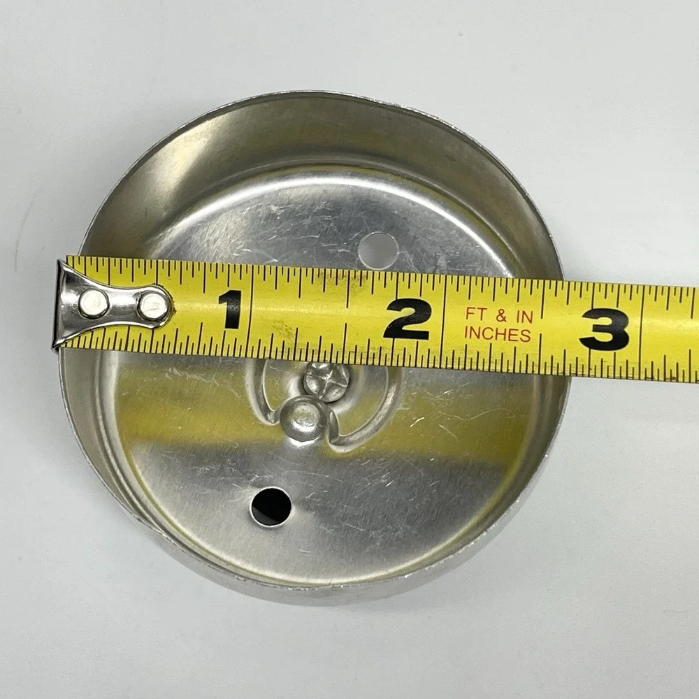 Vintage 1950s Aluminum Round Cookie Donut Biscuit Cutter Plastic Handle 2 3/4 in
